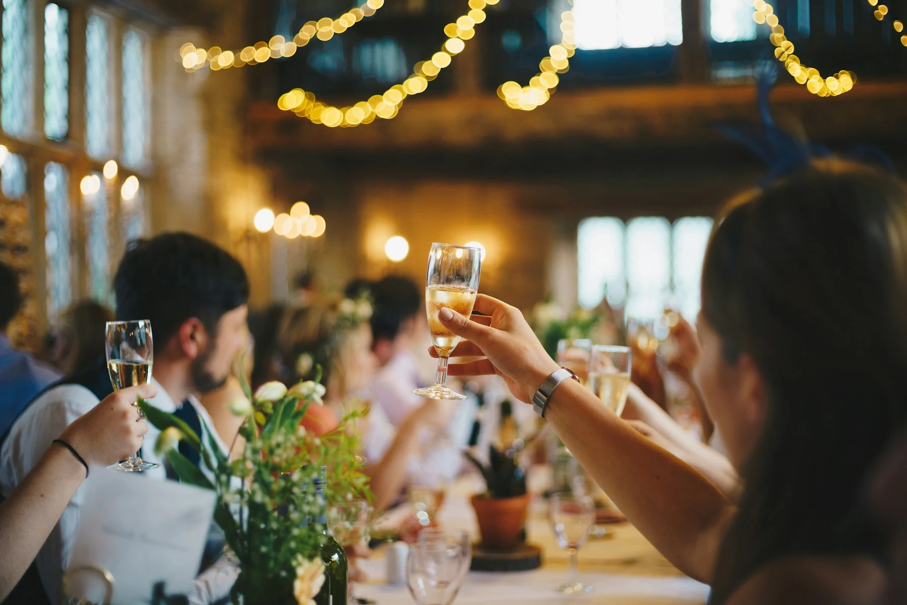 Un toast de mariage, image d’inspiration