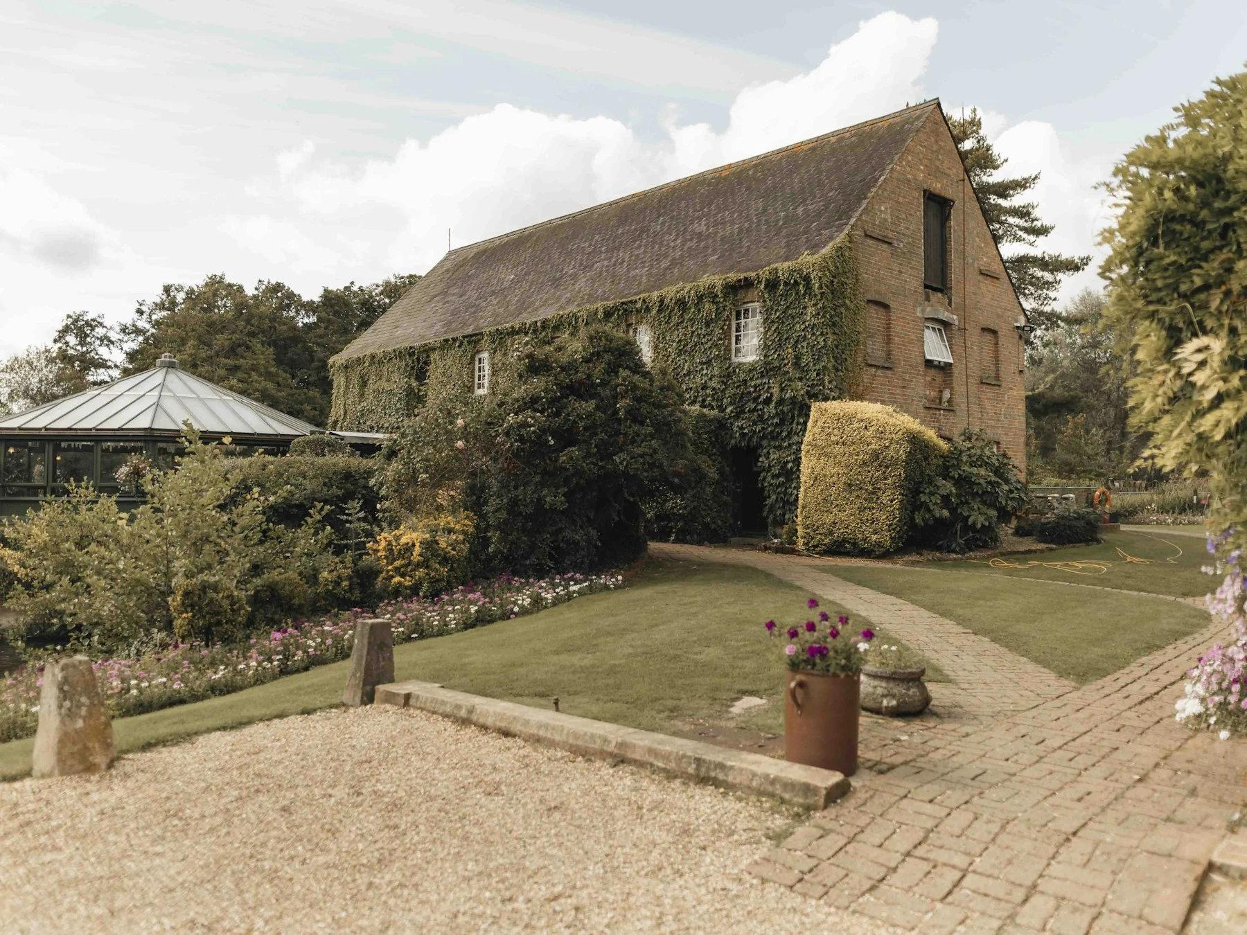 Jardin d’une maison de réception, image d’inspiration